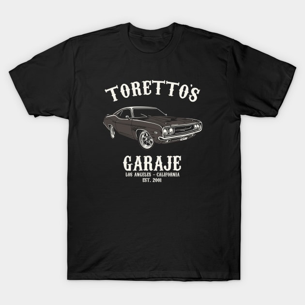 Toretto's Garaje T-Shirt by Melonseta